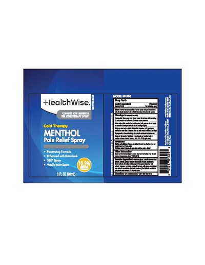 Label (Menthol Spray)